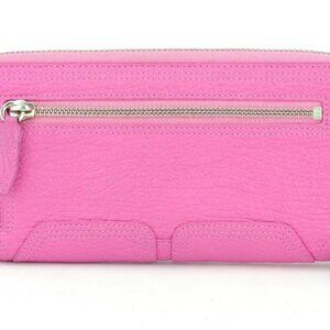 3.1 Phillip LIM Long Wallet Zip Pink Leather Authentic Used